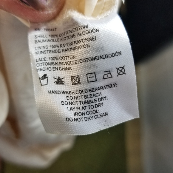 Anthropologie Maeve cream crochet lace babydoll dress - Picture 5 of 12